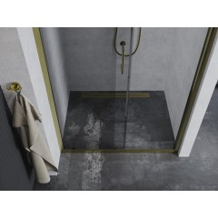 MEXEN - Apia posuvné sprchové dveře 125, transparent, zlaté 845-125-000-50-00
