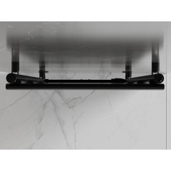 MEXEN - Jowisz otopný žebřík/radiátor 1200 x 600 mm, 594 W, černá W107-1200-600-00-70