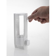 AQUALINE - Dávkovač mýdla nástěnný, 350ml, bílá 72027