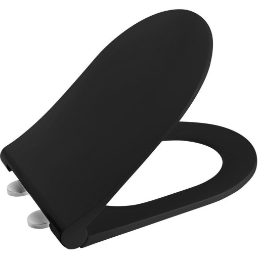 SAPHO - WC sedátko, SLIM, Soft Close, černá mat 100787-110