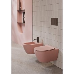 GSI - PURA závěsná WC mísa, Swirlflush, 36x55cm, blush dual-mat 881524