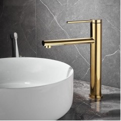 REA - Umyvadlová baterie OVAL zlatá REA-B6513