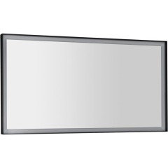 SAPHO - SORT zrcadlo s LED osvětlením 120x70cm, černá mat ST120