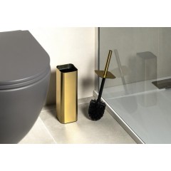 Gedy - JACK WC štětka na postavení, zlato mat 133488