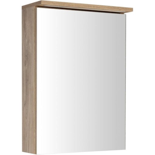 AQUALINE - KAWA STRIP galerka s LED osvětlením 50x70x22cm, dub emporio WGL35S