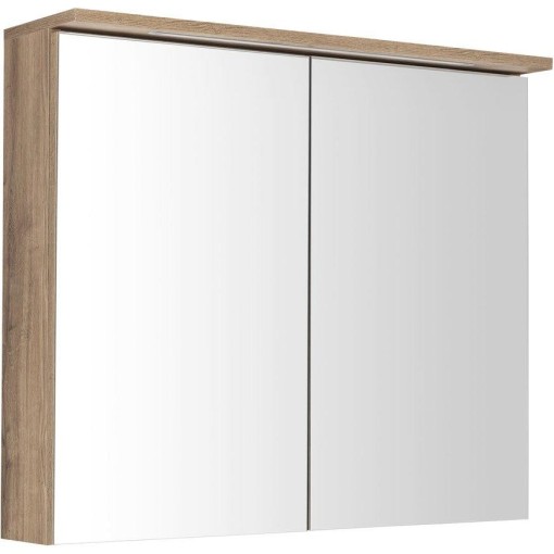 AQUALINE - KAWA STRIP galerka s LED osvětlením 80x70x22cm, dub emporio WGL38S