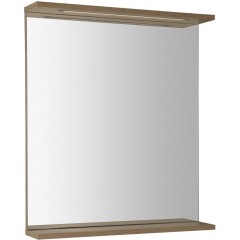AQUALINE - KORIN STRIP zrcadlo s LED osvětlením 60x70x12cm, dub platin KO990S