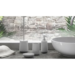 Gedy - MARIKA WC štětka na postavení, šedá MK3308