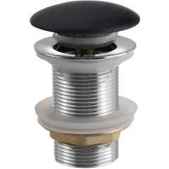 SAPHO - BLOK umyvadlová výpust 5/4“, click-clack, zátka matný černý marquin 2401-931