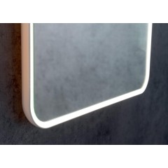 SAPHO - FLOAT zrcadlo s LED podsvícením 50x70cm, bílá 22571