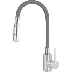 DEANTE - Luno titan Kuchyňská baterie, s ohebným výtokem - 2 typy proudu BOC_T740