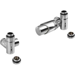 Bruckner - WICHER ECK COMBI připojovací sada termostatická rohová, chrom 600.321.1