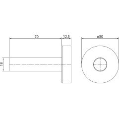 Bruckner - WICHER krycí rozeta kulatá, pár, bílá 600.316.4