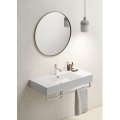 GSI - KUBE X keramické umyvadlo 100x47cm, s odkládacími plochami, bílá ExtraGlaze 9451111