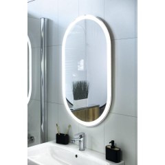 SAPHO - PARGA oválné zrcadlo s LED osvětlením 60x100cm PG600