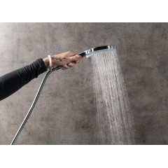 SAPHO - Ruční masážní sprcha, 3 režimy sprchování, silikon trysky, průměr 120, ABS/černá mat SK879B