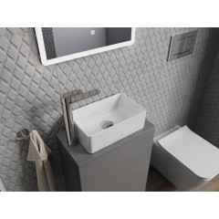 MEXEN - Nadia umyvadlo na desku o rozměrech 36x23cm bílá 21613600