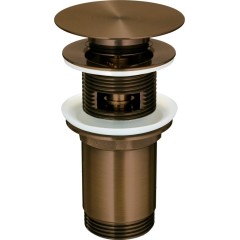 DEANTE - Click-Clack kartáčovaný bronz - Výpust pro umyvadlo nebo bidet, s kovovým pouzdrem - univerzální NHC_CC0U