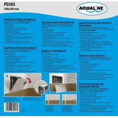 AQUALINE - Magnetická dvířka pod obklady 300x300 PD305
