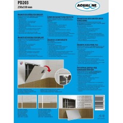 AQUALINE - Magnetická dvířka pod obklady 250x330 PD203