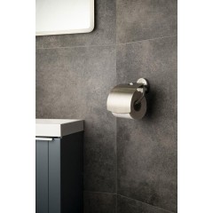 SAPHO - X-STEEL držák toaletního papíru s krytem, nerez mat XS701