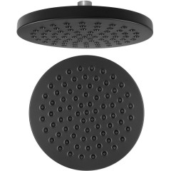 AQUALINE - Hlavová sprcha, průměr 200, ABS/černá mat SC120