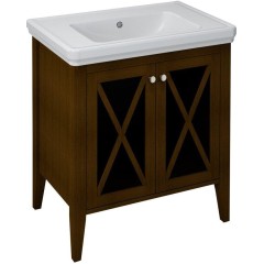 SAPHO - CROSS umyvadlová skříňka 70x81x47cm, buk CR375