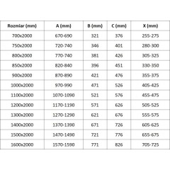 MEXEN - Velar posuvné sprchové dveře Walk-in 100, transparent, chrom 871-100-000-03-01