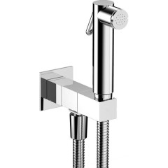 SAPHO - Nástěnný ventil s ruční bidetovou sprškou a bezpečnostní pojistkou,hranatý,chrom SG108