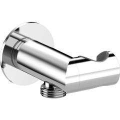 SAPHO - Držák sprchy kulatý, otočný, s vyústěním, chrom SG201