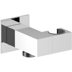 SAPHO - Držák sprchy hranatý, otočný, s vyústěním, chrom SG301