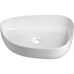 AQUALINE - Keramické umyvadlo na desku, 55x42cm, bílá 55421