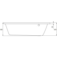 CERSANIT - VANA NANO PRAVÁ 140X75 cm S301-061