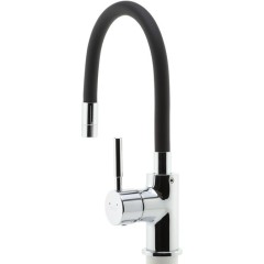 NOVASERVIS - Dřezová stojánková baterie,černá-chrom s elastickým ramenem 70710,0C