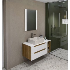 SAPHO - WAVE umyvadlová skříňka 79,7x45x47,8cm, bílá WA080-3030