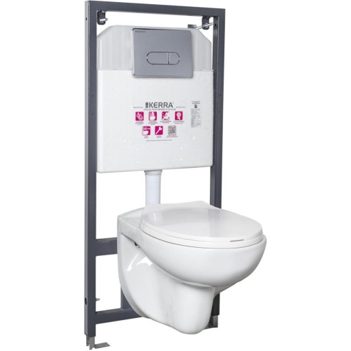 KERRA - Instalační set WC Doris/Pacific CHR 5907548115829