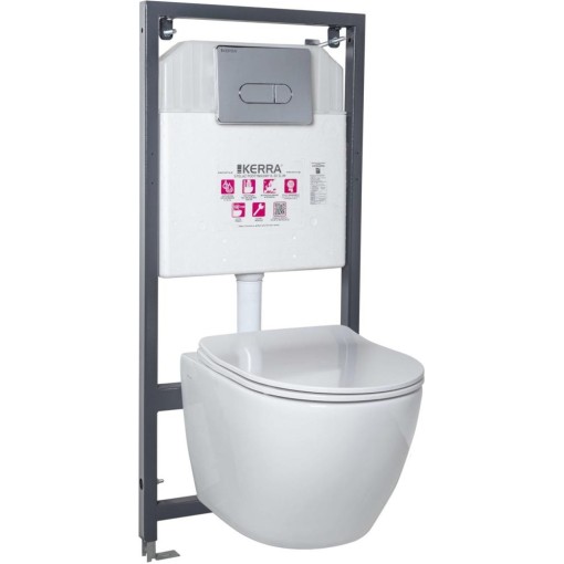 KERRA - Instalační set WC Delos/Pacific CHR 5907548115850