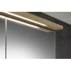 AQUALINE - KAWA STRIP galerka s LED osvětlením 80x70x22cm, dub emporio WGL38S