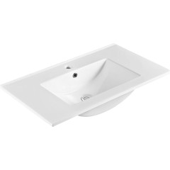 SAPHO - SLIM keramické umyvadlo, nábytkové, 80x46,5cm, bílá 1601-80