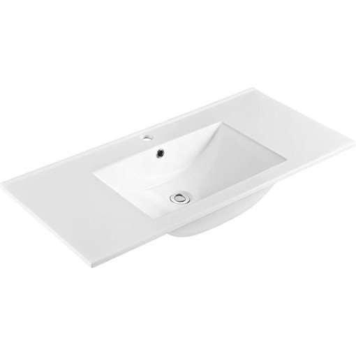 SAPHO - SLIM keramické umyvadlo, nábytkové, 100x46,5cm, bílá 1601-100