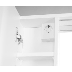 AQUALINE - ZOJA/KERAMIA FRESH STRIP galerka s LED osvětlením, 60x60x14cm, levá, bílá 45021S