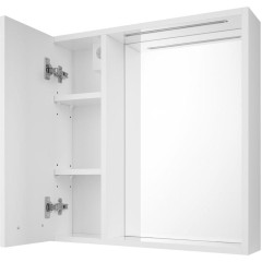 AQUALINE - ZOJA/KERAMIA FRESH STRIP galerka s LED osvětlením, 60x60x14cm, levá, bílá 45021S