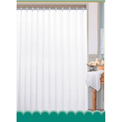 AQUALINE - Sprchový závěs 180x180cm, polyester, bílá 0201103 B