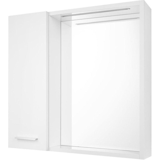 AQUALINE - ZOJA/KERAMIA FRESH STRIP galerka s LED osvětlením, 60x60x14cm, levá, bílá 45021S