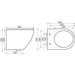 KERRA - Instalační set WC Delos/Adriatic CHR 5907548115867