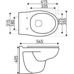 KERRA - Instalační set WC Doris/Adriatic CHR 5907548117922