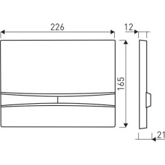 KERRA - Instalační set WC Kasos + tlačítko Adriatic (chrom) 5907548118103