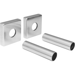 SAPHO - Set krycích rozet hranatých, nerez mat CP812