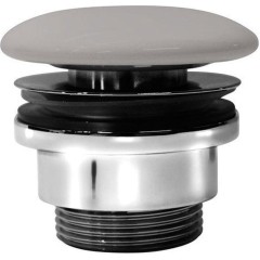 GSI umyvadlová výpust 5/4“, neuzavíratelná, keramická zátka, 5-65, tortora mat PVC05