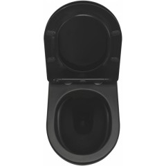 AKCE/SET - CERSANIT předstěnový instalační systém bez tlačítka + WC REA CARLO MINI RIMLESS ČERNÝ MAT + SEDÁTKO K97-526 X MM1